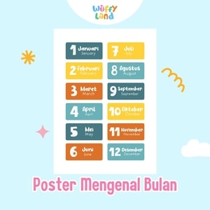 Wuffyland Mainan Edukasi Anak Indonesia Murah Poster A4 Aneka Tema