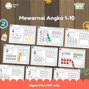 Latihan Menulis Angka 1-10