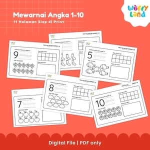 Latihan Menulis Angka 1-10