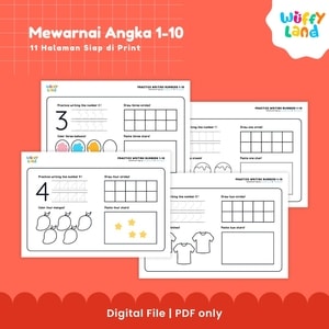 Latihan Menulis Angka 1-10