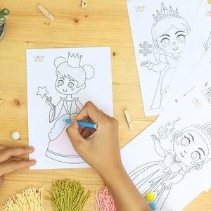 Aktifitas Mewarna Tema Princess (Ukuran A5)
