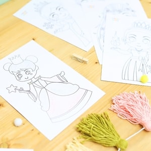 Aktifitas Mewarna Tema Princess (Ukuran A5)
