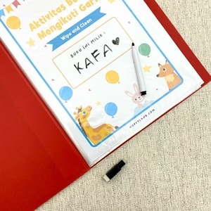 Worksheet Anak Wuffyland Wipe and Clean Belajar Mengikuti Garis atau Tracing