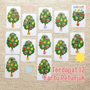 Mainan Anak Busy Page Wuffyland Memasang Pohon Buah