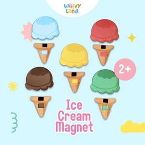 Mainan Anak Wuffyland Bermain dan Belajar Mencari Pasangan Ice Cream Sesuai Warna