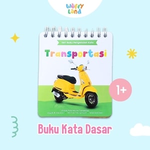Mainan Anak Wuffyland Buku Mengenal Kata Transportasi