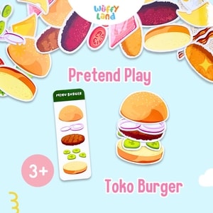 Mainan Anak Wuffyland Bermain Peran Berjualan Burger