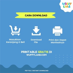 Printable Menggambar Simetris, Aktifitas Anak Paud, Worksheet, Printable Digital