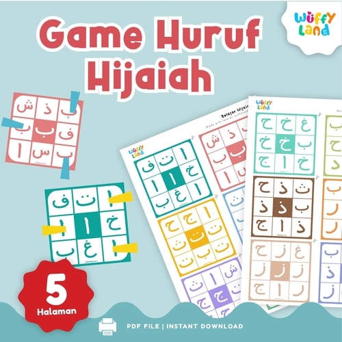 Wuffyland Worksheet Edukasi Anak Indonesia Game Hijaiyah