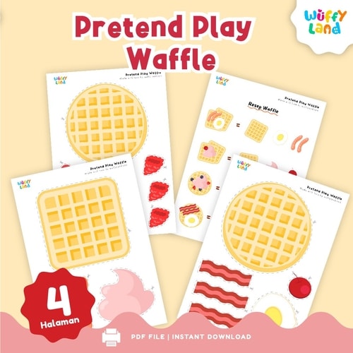 Printable Pretend Play Waffle
