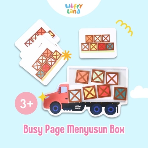 Mainan Anak Busy Page Wuffyland Menyusun Box