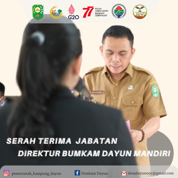 Serah Terima Jabatan Direktur BumKam Dayun Mandiri