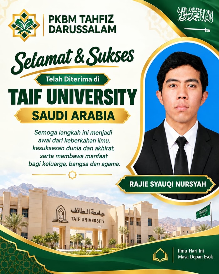 lulus masuk universitas Thaif