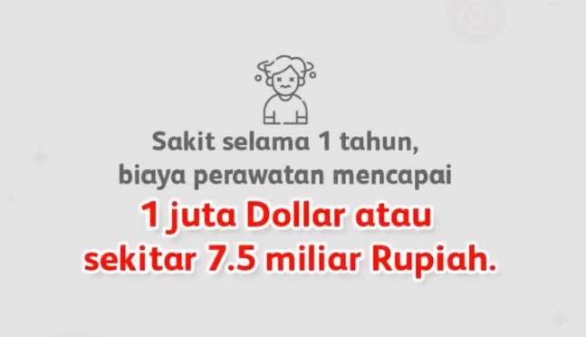 Klaim Biaya Perawatan 1juta Dollar atau 7.5 Miliar Rupiah