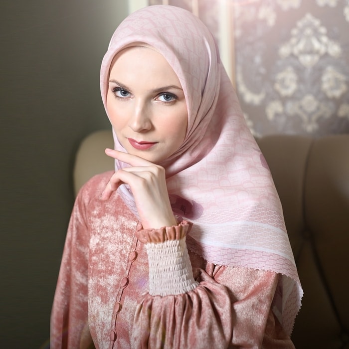Sweet Bougenville Pink Scarf