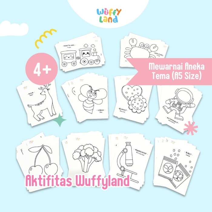 Aktifitas Mewarna Tema Princess (Ukuran A5)