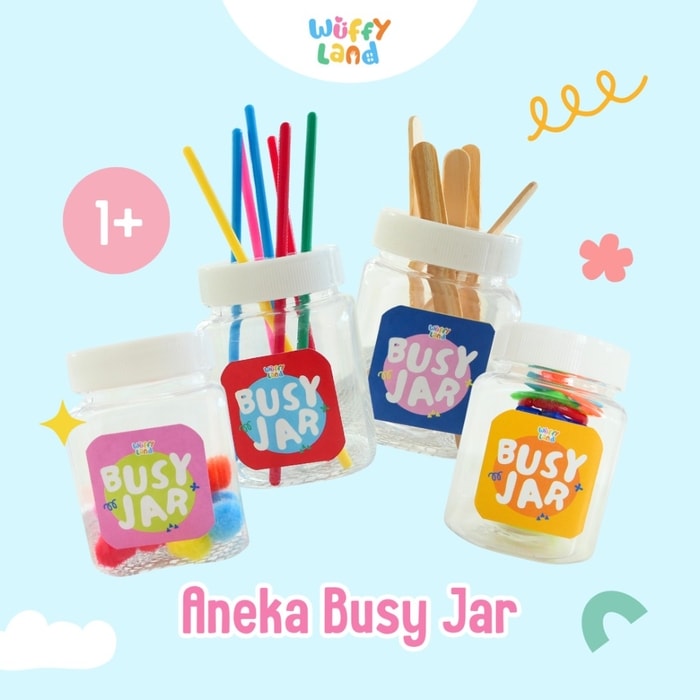 Busy Jar by Wuffyland – Mainan Edukatif Montessori Bayi & Balita (1+)