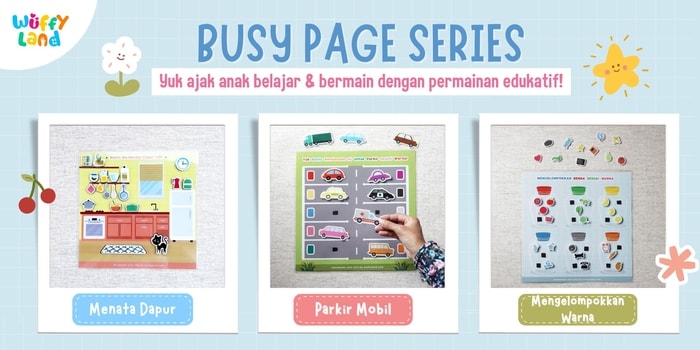 Busy Page - Untuk Anak 2 - 3 Tahun