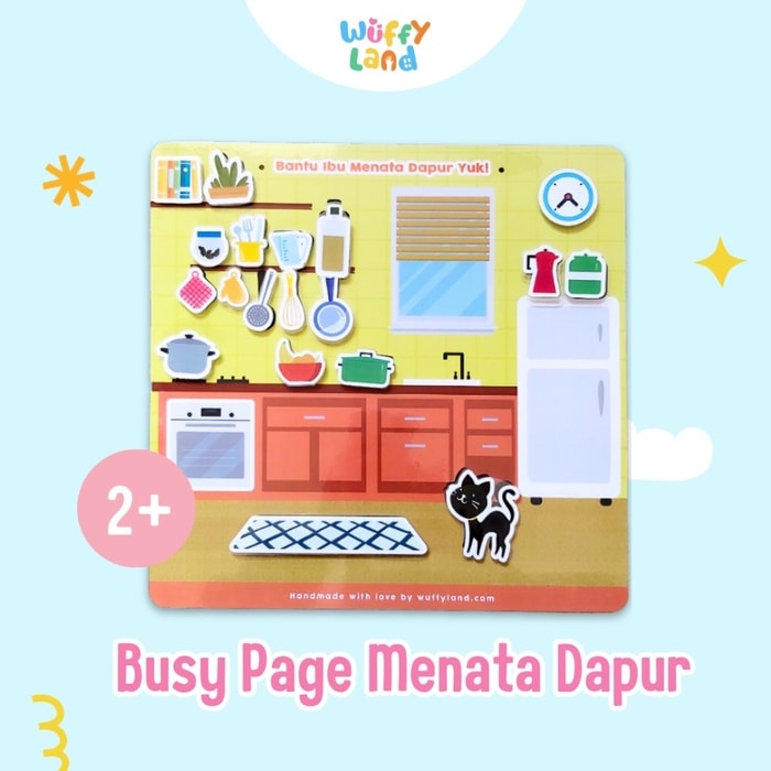 Mainan Anak Busy Page Wuffyland Menata Dapur