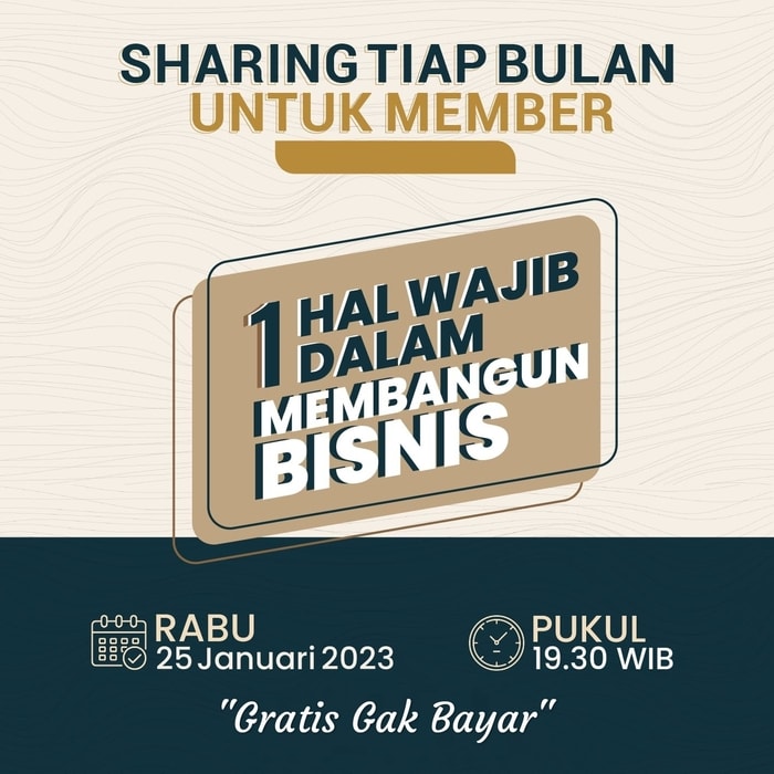 1 Hal Wajib Dalam Membangun Bisnis