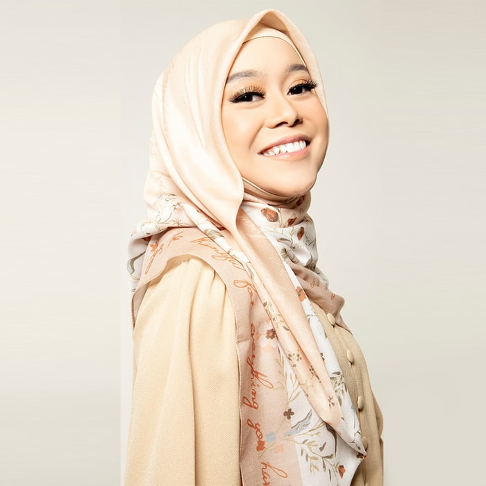 Perfect Monogram Purple Scarf  Hijab Mandjha Ivan  Gunawan 