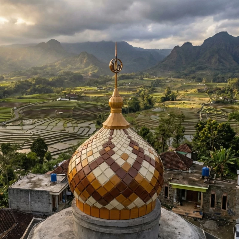 Pembuatan kubah Mushola & Surau