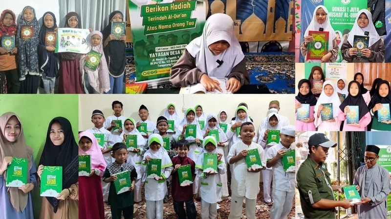 Para penerima program Wakaf quran