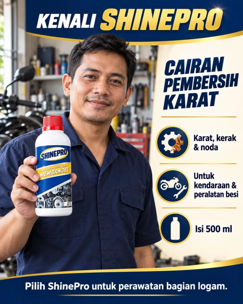 Kenali SHINEPRO, cairan pembersih karat