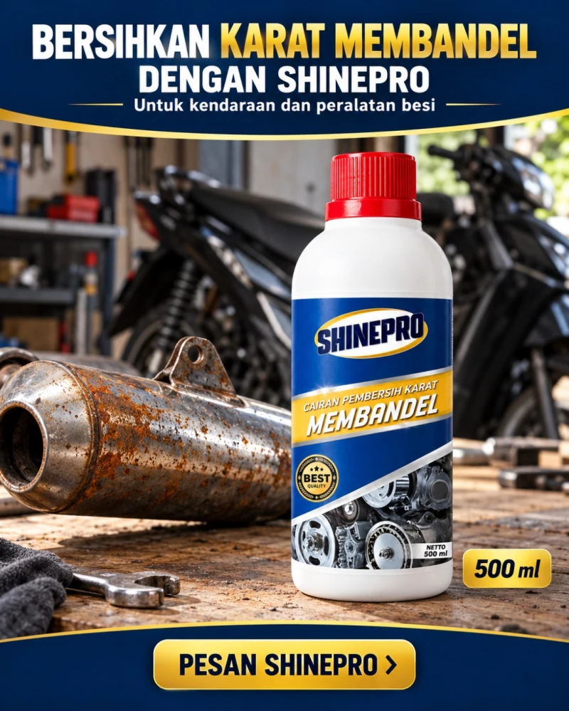 Botol SHINEPRO Penghilang Karat Membandel