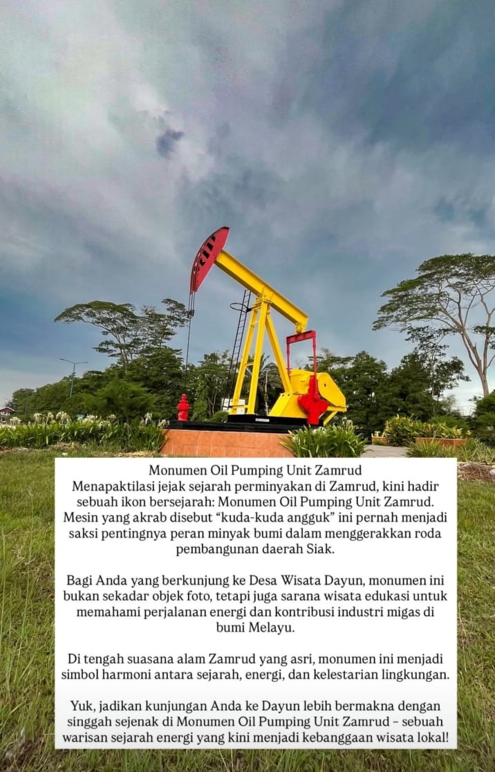 Monumen Oil Pumping Unit Zamrud