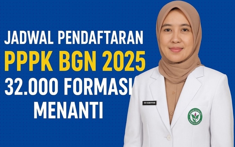 Jangan Cuma Menunggu CPNS 2026! Coba Peluang Emas PPPK Badan Gizi Nasional: 32.000 Formasi, Gaji Menarik, & Terbuka untuk Semua Jurusan!