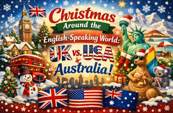 Christmas Around the English-Speaking World: UK vs. USA vs. Australia!