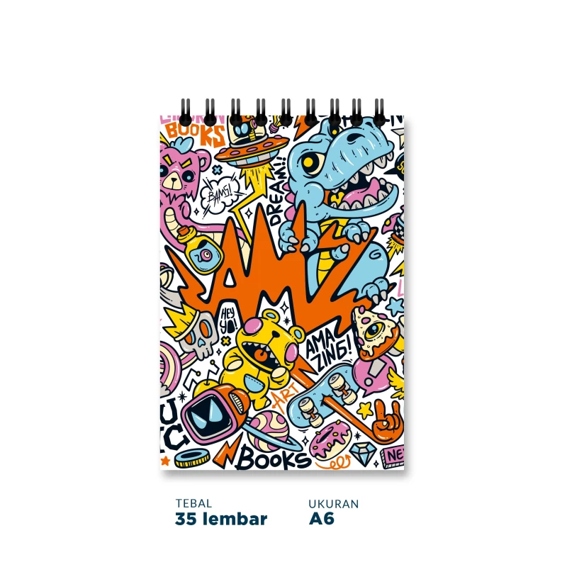 Blocknote Dino AMZ - A6