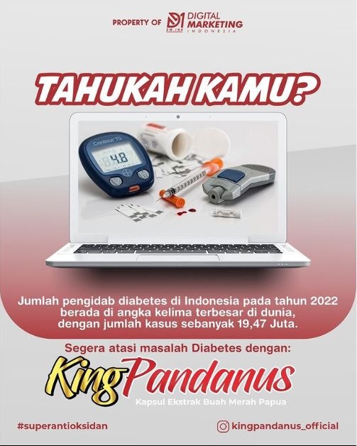 King Pandanus solusi mengatasi diabetes