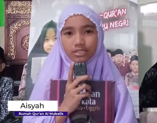 Ucapan terima kasih oleh Aisyah dari Rumah Qur'an @majelis_almuballigh Makassar kepada Donatur - Donatur yang telah Berwakaf Al - Qur'an di Program Wakaf Al - Qur'an Yayasan Hashinah Umat Indonesia🙏☺️

Terimakasih para Donatur Bapak Syaikhul Effendi, dan Ibu Yuli Anggraeni, yang sudah mempercayakan Yayasan Hashinah Umat Indonesia. Semoga Allah memberikan umur yang berkah serta rezeki yang melimpah. Aamiin Yaa Rabbal 'Aalamiin..🤲🤲