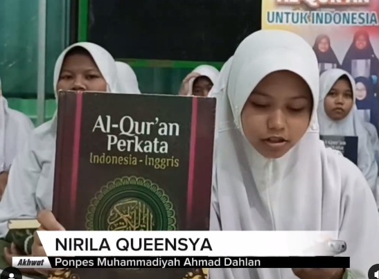 Terima kasih oleh Nirila Queensya Kamil dari Pondok Pesantren @ppad_info kepada Donatur-Donatur yang telah Berwakaf Al-Qur'an di Program Wakaf Al-Qur'an Yayasan Hashinah Umat Indonesia.🙏☺️

Terimakasih para Donatur Bapak Jaka, Ibu Yana, dan Bapak Menek Supriadin, yang sudah mempercayakan Yayasan Hashinah Umat Indonesia. Semoga Allah SWT mengabulkan semua hajatnya dan dilimpahkan keberkahan.. Aamiin yaa Robbal'aalamiin.☺️🙏