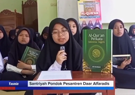 Terima kasih oleh Yasmin dari Pondok Pesantren @madaralfaradis kepada Donatur-Donatur yang telah Berwakaf Al-Qur'an di Program Wakaf Al-Qur'an Yayasan Hashinah Umat Indonesia.🙏☺️

Terimakasih para Donatur Bapak Muhammad Hafadz, Ibu Khalifah, dan Ibu Dwi Harini, yang sudah mempercayakan Yayasan Hashinah Umat Indonesia. Semoga Allah SWT mengabulkan semua hajatnya dan dilimpahkan keberkahan.. Aamiin yaa Robbal'aalamiin.☺️🙏