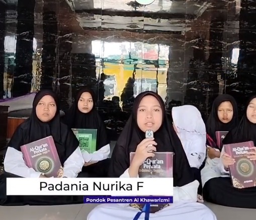 Ucapan terima kasih dari Padania Nurika dari Pondok Pesantren Al-Khawarizmi @alkhawarizmiponpes Kepada Donatur - Donatur yang telah Berwakaf Al - Qur'an di Program Wakaf Al - Qur'an Yayasan Hashinah Umat Indonesia.🙏☺️

Terimakasih para Donatur yang sudah mempercayakan Yayasan Hashinah Umat Indonesia. ☺️🙏