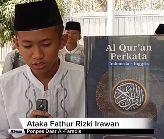 Terima kasih oleh Ataka Fathur Rizki Irawan kepada Donatur-Donatur yang telah Berwakaf Al-Qur'an di Program Wakaf Al-Qur'an Yayasan Hashinah Umat Indonesia.🙏☺️

Terimakasih para Donatur yang sudah mempercayakan Yayasan Hashinah Umat Indonesia. Semoga Allah SWT mengabulkan semua hajatnya dan dilimpahkan keberkahan.. Aamiin yaa Robbal'aalamiin.☺️🙏

#HashinahUmatIndonesia
#WakafAlquranKalam
#TestimoniSantri
#Alquran #donasialquran