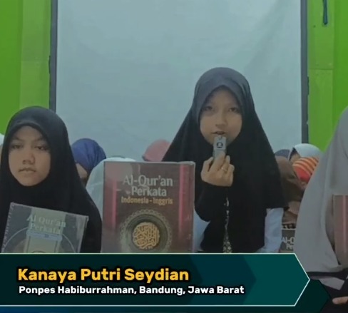 Ucapan terima kasih dari Kanaya Kepada Donatur - Donatur yang telah Berwakaf Al - Qur'an di Program Wakaf Al - Qur'an Yayasan Hashinah Umat Indonesia.🙏☺️

Terimakasih para Donatur yang sudah mempercayakan Yayasan Hashinah Umat Indonesia. ☺️🙏