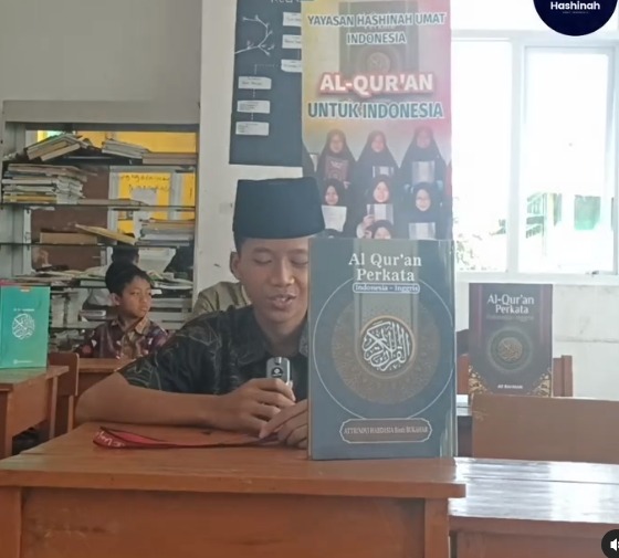 Ucapan terima kasih oleh Zaky dari Pondok Pesantren Al-Khawarizmi @alkhawarizmiponpes kepada Donatur - Donatur yang telah Berwakaf Al - Qur'an di Program Wakaf Al - Qur'an Yayasan Hashinah Umat Indonesia🙏☺️

Terimakasih para Donatur yang sudah mempercayakan Yayasan Hashinah Umat Indonesia ☺️🙏