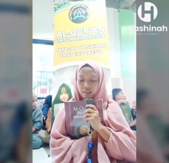 Ucapan terima kasih oleh Nasyita kepada Donatur - Donatur yang telah Berwakaf
Al-Qur'an di Program Wakaf Al - Qur'an Yayasan Hashinah Indonesia🙏☺️

Terimakasih para Donatur ( ARTIKA KOSMA, MARYODOMI dan HERI ) yang sudah mempercayakan Yayasan Hashinah Indonesia ☺️🙏