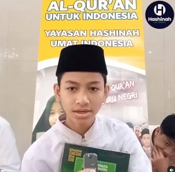 Ucapan terima kasih oleh Khalid kepada Donatur - Donatur yang telah Berwakaf
Al-Qur'an di Program Wakaf Al - Qur'an Yayasan Hashinah Indonesia🙏☺️

Terimakasih para Donatur ( MUHAMMAD SALEH, DASWATI dan RATNA YULIANA ) yang sudah mempercayakan Yayasan Hashinah Indonesia ☺️🙏