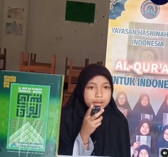 Ucapan terima kasih oleh Zahra kepada Donatur - Donatur yang telah Berwakaf Al-Qur'an di Program Wakaf Al - Qur'an Yayasan Hashinah Indonesia🙏☺️

Terimakasih para Donatur yang sudah mempercayakan Yayasan Hashinah Indonesia ☺️🙏