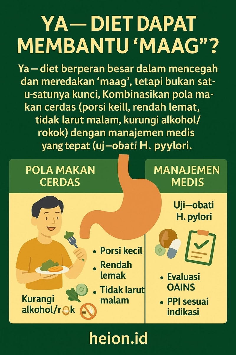 Apakah diet bisa mencegah “maag” atau justru memperparah?