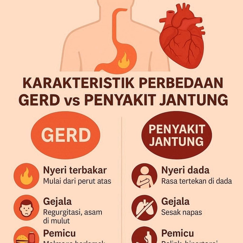 Ciri-Ciri Perbedaan Sakit Maag vs Sakit Jantung