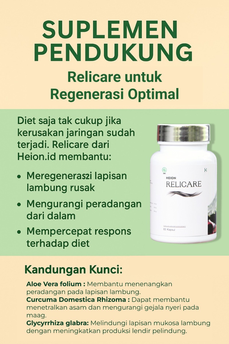 Pola Makan Ramah Lambung: Menu Harian & Pantangan untuk Penderita Maag
