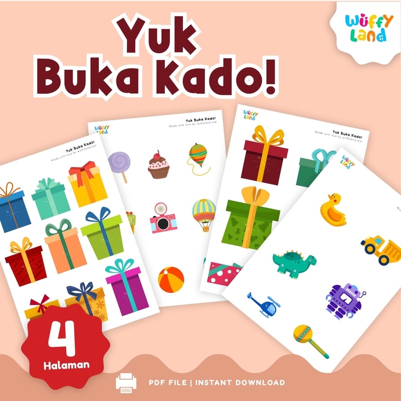 Printable Yuk Buka Kado, Busy Page