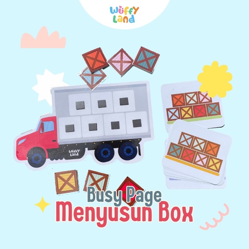 Mainan Anak Busy Page Wuffyland Menyusun Box