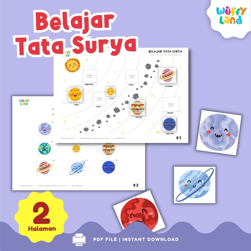 Wuffyland Worksheet Edukasi Anak Indonesia Murah Free Printable
